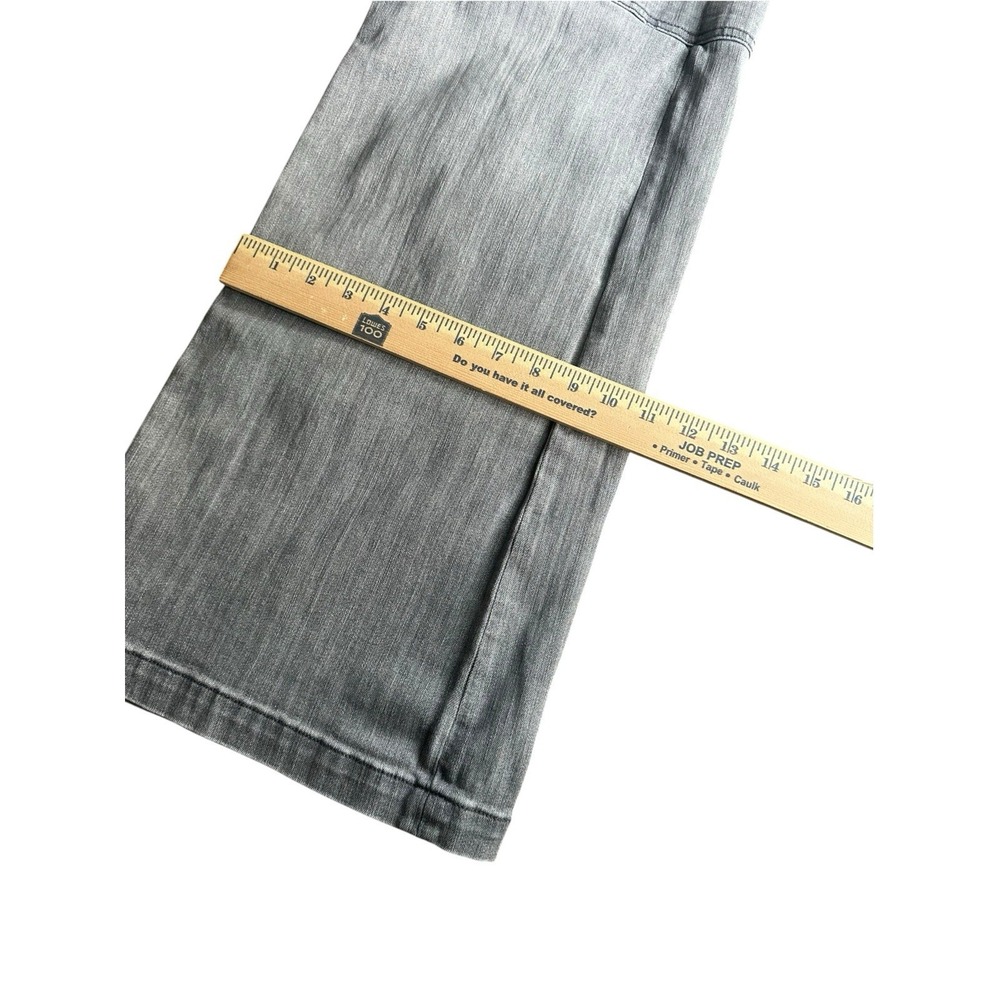 White House Black Market Jeans Women's Size 8 High Rise Wide Leg Light Gray - Picture 9 of 10
